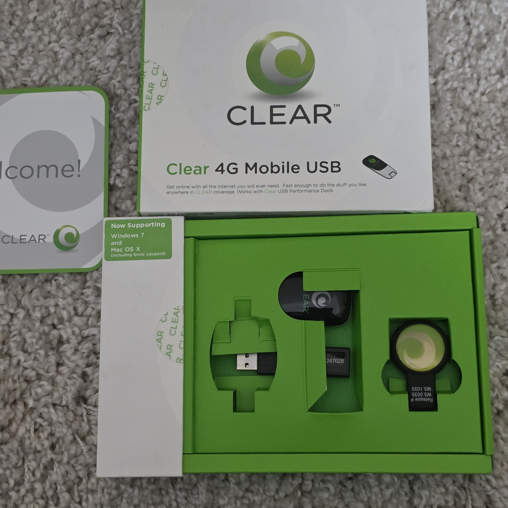 Clear 4G Mobile USB Kit - Green